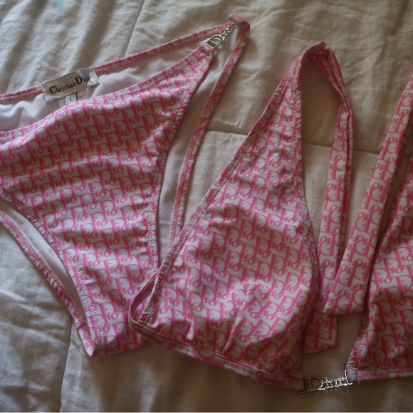 Pink Monogram Bikini Set - Picture 2 of 4